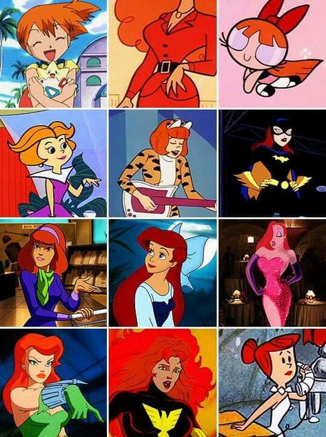 Cartoons With Red Hair, Characters With Orange Hair Costumes, Cosplay Ideas Red Hair, Orange Haired Characters, Red Hair Disney Characters, Cartoon Characters With Orange Hair, Characters With Red Hair Costumes, Orange Hair Anime Characters, Orange Hair Costume Ideas