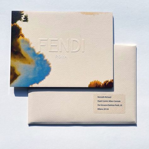 Show Invitation, Fashion Invitation, Fendi Fashion Show, Fashion Show Invitation, Identity Design Inspiration, Fendi Fashion, 로고 디자인, Name Cards, Branding Inspiration