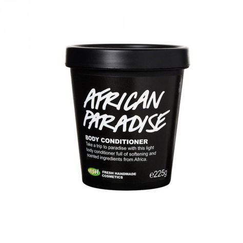 Pin for Later: Survive the End of Summer With August's Newest Products Lush African Paradise Body Conditioner Body Conditioner, Dream Cream, Shower Scrub, Lush Cosmetics, Moringa Oil, Mango Juice, Handmade Cosmetics, Cruelty Free Beauty, End Of Summer