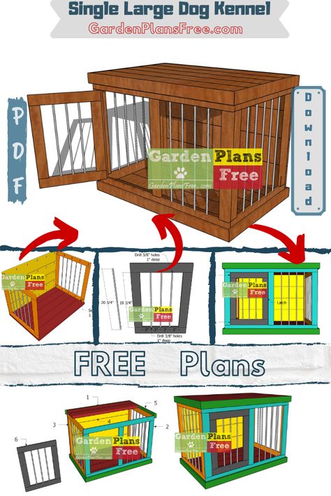 Large Double Dog Kennel Furniture, Diy Two Dog Kennel, Triple Dog Kennel Furniture Plans, Dog Kennel Building Plans, Dog Crate Entertainment Center Diy, Diy 2 Dog Kennel Indoor, Diy Indoor Dog Kennel Ideas, Dog Kennel Coffee Bar, Wooden Dog Kennel Indoor