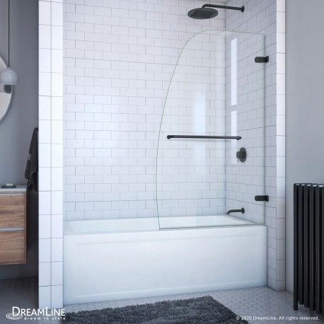 Aqua Uno Hinged Tub Door Bathtub Doors, Shower Parts, Tub Doors, Tub Surround, Tub Shower Doors, Frameless Shower Doors, Frameless Shower, Wall Installation, Door Installation