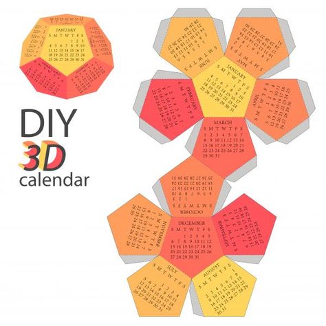 How to make a DIY calendar #DIY #crafts #calendar How To Make Calendar, Diy Calendar Gift, Creative Calendar, Paper Craft Videos, Diy Calendar, Calendar Gifts, Origami Crafts Diy, Benjamin Franklin, Origami Crafts