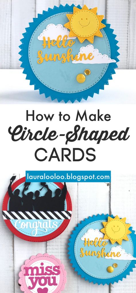 Circle Cards Handmade, Round Cards Ideas, Shaped Cards Templates, Circle Cards Ideas, Summer Cards Handmade, Cards With Circles, Handmade Cards Ideas Creative Cardmaking, Homemade Cards Ideas Creativity, Highly Motivational Quotes