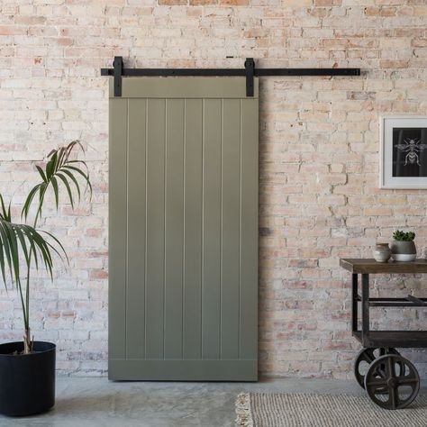 Barn Style Sliding Doors, Interior Design Minimalist, Interior Sliding Barn Doors, Sliding Door Track, Barn Door Designs, Rolling Barn Door, Barn Door Kit, Roller Doors, Doors And Hardware