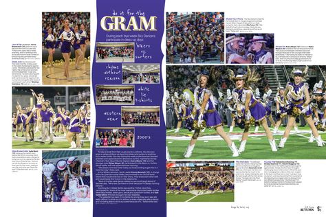 Yearbook Sports Spreads, Yearbook Club, Table Of Contents Design, Yearbook Class, Yearbook Staff, Yearbook Spreads, Yearbook Layouts, Yearbook Pages, Drill Team