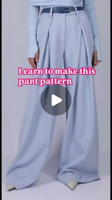 Pants Pattern Drafting, Pleated Pants Pattern, Outfit From Scratch, Pant Pattern, Pattern Drafting Tutorials, Pleated Pant, Thrift Flip, Pattern Drafting, Dress Sewing