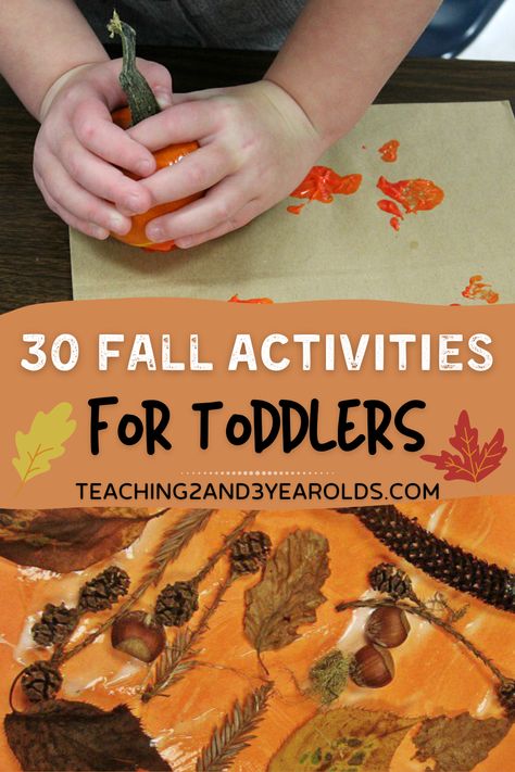 Fall Activities For Toddlers, Fall Crafts For Toddlers, Toddlers Activities, Pumpkin Activities, Kids Fall Crafts, Autumn Activities For Kids, Toddler Fall, Crafts For Toddlers, Fall Crafts For Kids