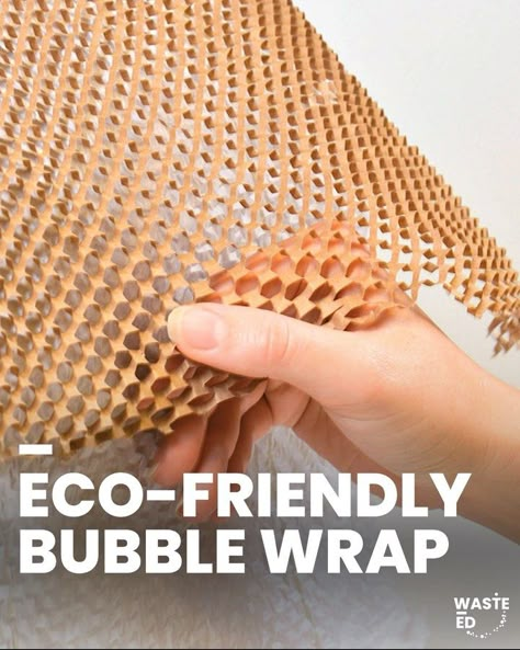 Waste-Ed on Instagram: “Hands off that bubble wrap! This eco-friendly paper packaging keeps products safe when shipped and won't pollute our oceans. We're ready to…” Eco Packaging Design, Brown Packing Paper, Paper Mesh, Organic Packaging, Corrugated Paper, Honeycomb Paper, Eco Packaging, Eco Friendly Paper, Eco Friendly Packaging