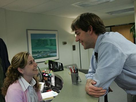 The Office - Photos - Pam and Jim - NBC.com Jim Halpert And Pam, Jim And Pam Wedding, Pam And Jim, Pam Beesly, The Office Jim, Jim Pam, Jim And Pam, The Office Us, Best Tv Couples