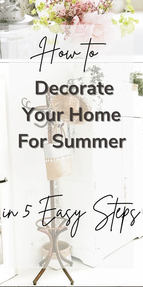 summer home decor, summer decorating, summertime decor, summer living room decor ideas, summer home decor living room Spring Summer Decor Home, June Home Decor, Summer House Decor Ideas Interior Design, Summer House Decorations, Summer Indoor Decor, Summer Dining Room Decor, Spring Summer Decorating Ideas, Neutral Summer Decor, Summer Decor Ideas For The Home