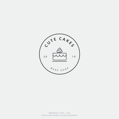 Cake Logo Design Ideas Green logomania #logodesignmockup✔️. Cake Logo Design Ideas, Logo Dessert, Dessert Logo, Baking Logo Design, Cupcake Logo, Baking Logo, Brand Your Business, Bakery Branding, Cake Logo Design