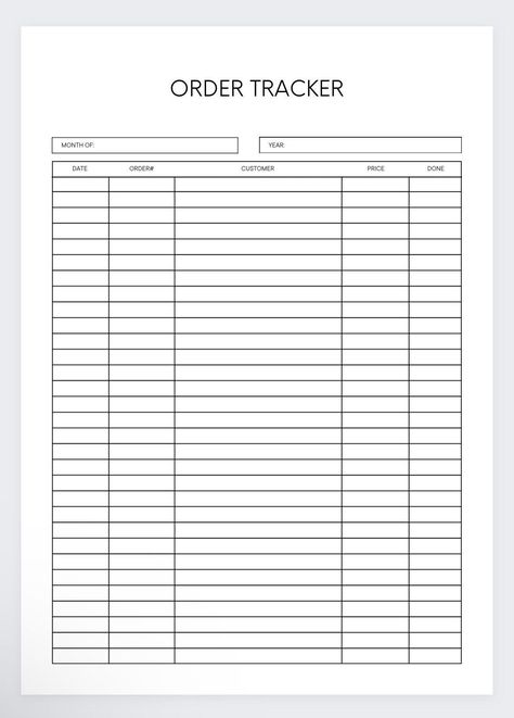 Order Tracker Form,small Business Planner,order Purchase Form,business Order Template,order Record,order Tracker,order Planner,order List - Etsy freeprintableplanner #plannerestudosparaimprimir Small Business Expense Tracker Printable, Business Excel Templates, Small Business Order Forms, Business Daily Planner, Business Planner Printables, Goal Planner Free, Business Expense Tracker, Online Business Planner, Business Tracker