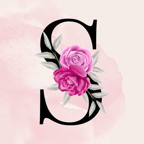 S Stylish Letter, S S Logo Design Letter, Letter S Aesthetic, Letter S Logo Fonts, S Typography Logo, Letter S With Flowers, Letter S Wallpaper, S Wallpaper Letter, S Letter Wallpaper