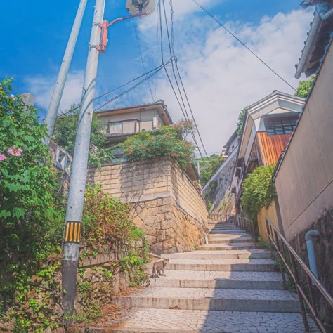 Credits to the rightful owner. დ𝐓𝐀𝐆𝐒: #onomichi #japan Onomichi Japan, Seoul Landscape, Lonely Girl, Japan Aesthetic, Urban Architecture, Street Photo, Life Goals, Aesthetic Photo, Small Towns