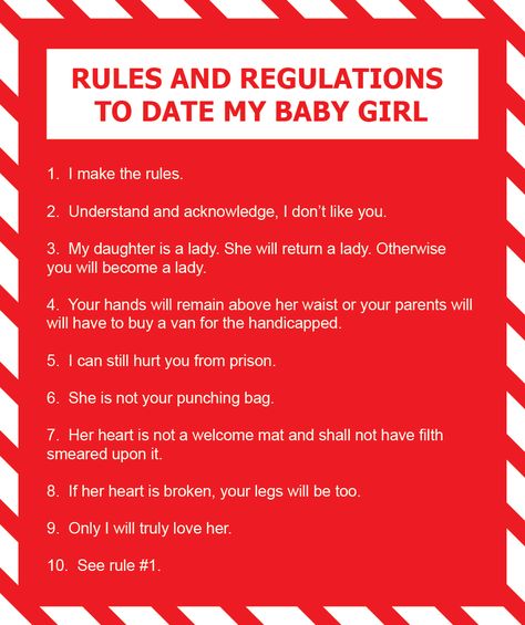 rules for dating my daughter application | Now there is one more thing Id like to share with you all before I ... Rules For Dating My Daughter, Rules For Dating, Parenting Rules, Dating My Daughter, Parenting Plan, Dating Tips For Men, Dating Rules, Dating Advice Quotes, My Baby Girl