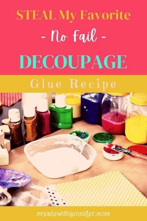 How to Make Decoupage Glue: This Works When Time is Tight! Homemade Mod Podge Recipe, Homemade Mod Podge, Decoupage Tutorial, Mod Podge Crafts, Decoupage Glue, Decoupage Art, Painted Boards, Junk Journals, Diy Painting