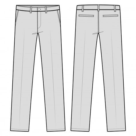 Pants formal trousers fashion flat sketc... | Premium Vector #Freepik #vector #template #fashion #illustrator #sketch Clothe Template, Female Shirt Designs, Still Life Pencil Shading, Flat Sketch Template, Fashion Flat Sketch, Flat Pants, Pants Drawing, Sketch Template, Formal Pant