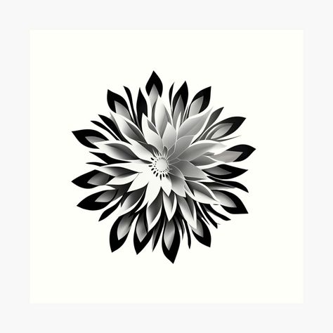 Dahlia Graphic Design, Black Dahlia Tattoo Design, Dahlia Tattoo Meaning, Dahlia Tattoo Design, Dahlia Flower Tattoo, Dahlia Flower Tattoos, Dalia Flower, Dahlia Tattoo, Perennial Flower