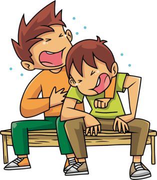 Laughing Cartoon Characters, Laughing People Drawing, Two People Laughing Drawing, Friends Laughing Drawing, People Laughing Drawing, Two Friends Laughing, Laughing Animation, Laughing Clipart, Laugh Illustration