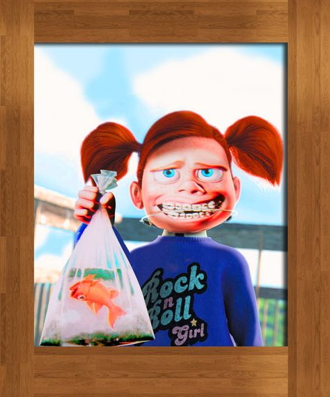 Finding Nemo - Darla - halloween costume Darla From Finding Nemo, Halloween Costumes Redhead, Darla Finding Nemo, Classic Disney Movies, Library Inspiration, Halloween 2013, Disney Halloween Costumes, Disney Images, Halloween Costumes Makeup