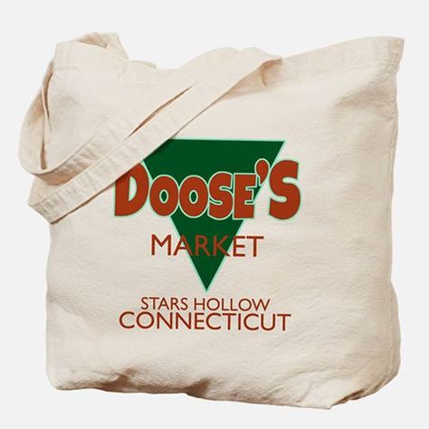 Dooses Market, Gilmore Girls Gift Ideas, Gilmore Girls Merchandise, Gilmore Girls Party, Stars Hollow Connecticut, Girls Gift Ideas, Gilmore Girls Fan, Logo Tote Bag, Tote Outfit