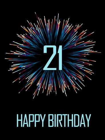 Stylish Happy 21st Birthday Fireworks Card | Birthday & Greeting Cards by Davia Happy 21birthday Wishes, Happy 21st Birthday Wishes Boys, 21st Birthday Meme Funny, 21st Wallpaper, 21st Birthday Wishes For Guys, Happy 21st Birthday Wishes For Her, Happy Birthday 21 Years, 21st Birthday Cards For Guys, 21st Birthday Wallpaper