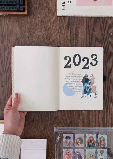 My 2023 Bullet Journal Setup 2024 Bujo Set Up, Bujo Yearly Setup, Bullet Journal Setup 2024, 2023 Bullet Journal, Minimal Bullet Journal, Minimalist Bullet Journal Layout, New Bullet Journal, 2024 Bujo, My 2023