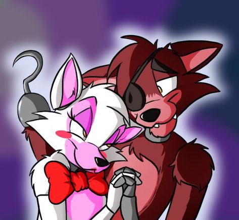 Mangle + Foxy by TonyCrynight on DeviantArt Mangle X Foxy, Mangle Fnaf, Foxy X Mangle, Fnaf Rebornica, Foxy And Mangle, Female Fox, Fnaf Ships, Fnaf Foxy, Pink Toes