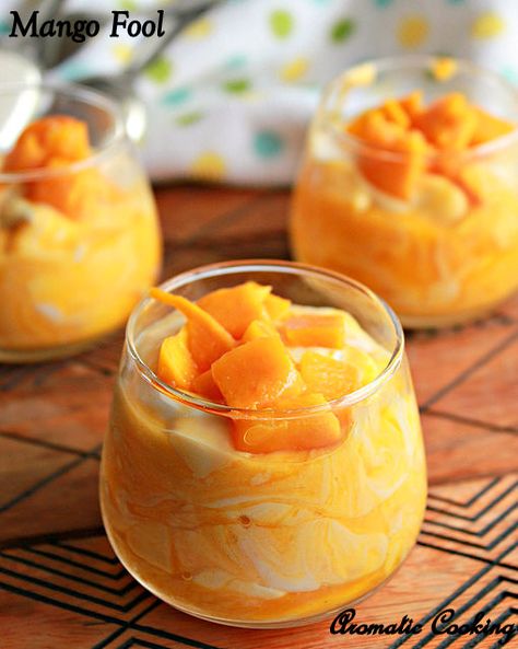 Aromatic Cooking: Mango Fool, Mango With Whipped Cream Mango Dishes, Mango Delight, Fool Recipe, Bbq Nation, Mango Desserts, Caribbean Foods, Gf Sweets, Recipe Mango, Curry Night