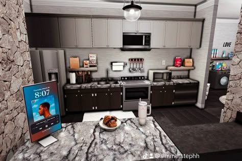 Newly Engaged: IX LANDGRAAB LUXURY APARTMENT | Patreon Sims 4 Cc Furniture Living Rooms, Lotes The Sims 4, Sims Room, The Sims 4 Lots, Sims 4 Kitchen, Sims Baby, Sims 4 Tsr, Sims 4 Lots, Mod Furniture