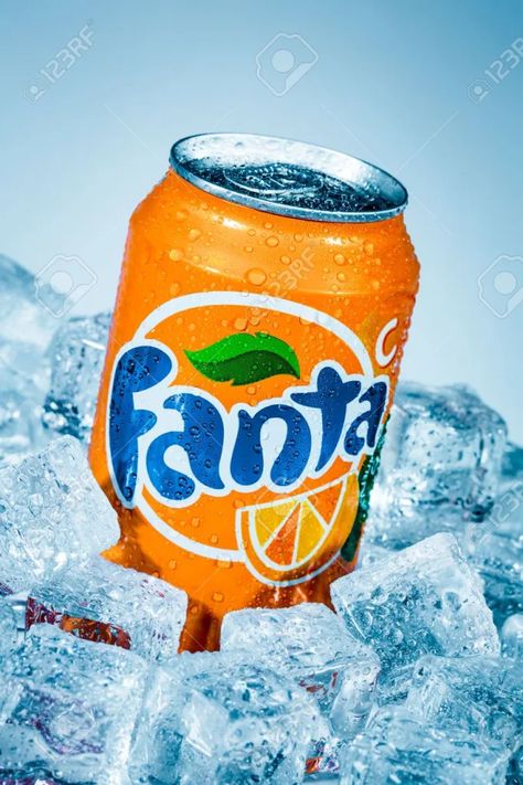 Image Joker, Coca Cola Company, Carbonated Soft Drinks, Fanta Can, Famous Logos, Orange Soda, Christmas 2019, Advertising Photography, Fruit Flavored