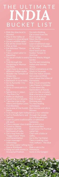 India Bucket List, Travel Infographic, Couple Travel, Goa India, Travel Checklist, Destination Voyage, Bucket Lists, Dream Travel Destinations, Travel List