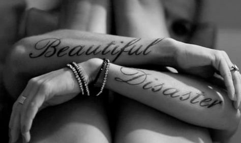 Beautiful Disaster Tattoo, Disaster Tattoo, Beautiful Disaster, Cassandra Clare, Some People, Tattoos