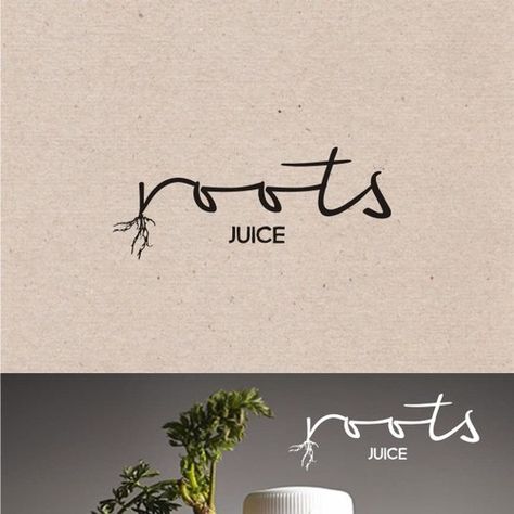 Root Logo Ideas, Seed Logo Design Ideas, Roots Logo Design Ideas, Roots Graphic Design, Roots Typography, Organic Logo Design Inspiration, Organic Food Branding, Root Logo Design, Plant Logo Ideas