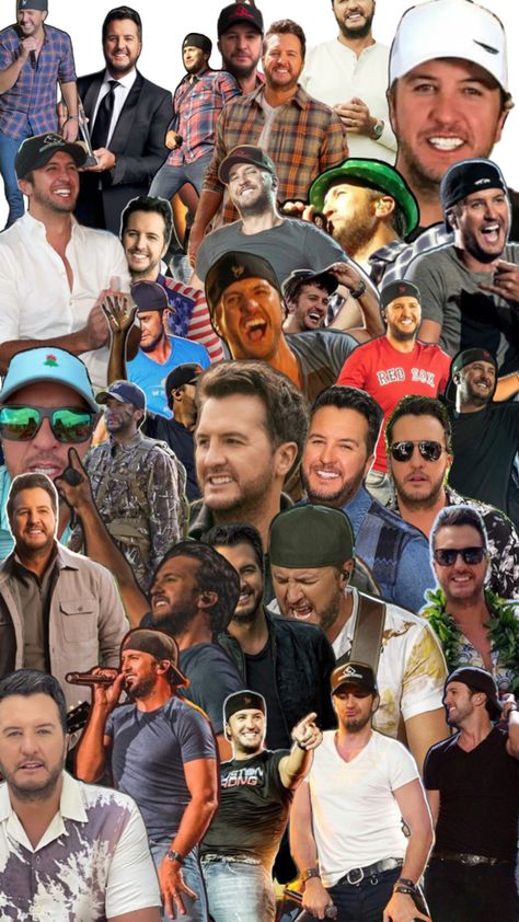 Luke Bryan Wallpaper, Morgan Wallen Lyrics Wallpaper, Luke Brian, Best Country Singers, Collage Wallpaper, Wallpaper Collage, Luke Bryan, Cool Countries, Country Singers