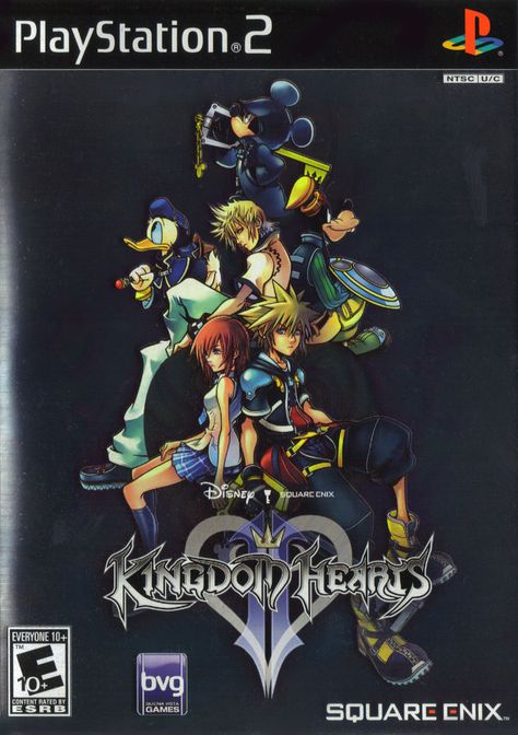 Kingdom Hearts II (2005) Kingdom Hearts Ps2, Gamer Wall Art, Kingdom Hearts 2, Haley Joel Osment, Kingdom Hearts Games, Kingdom Hearts Ii, Simple Anime, Kingdom Hearts Fanart, Ps2 Games