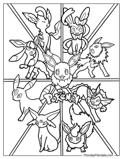 22 Eevee Coloring Pages (Free PDF Printables) Pokemon Color Pages, Pokemon Free Coloring Pages, Pokemon Colouring, Coloring Pokemon, Coloring Pages Pokemon, Eevee Coloring Pages, Eevee Printable, Pokemon Coloring Pages For Adults, Pokemon Coloring Pages Free Printable