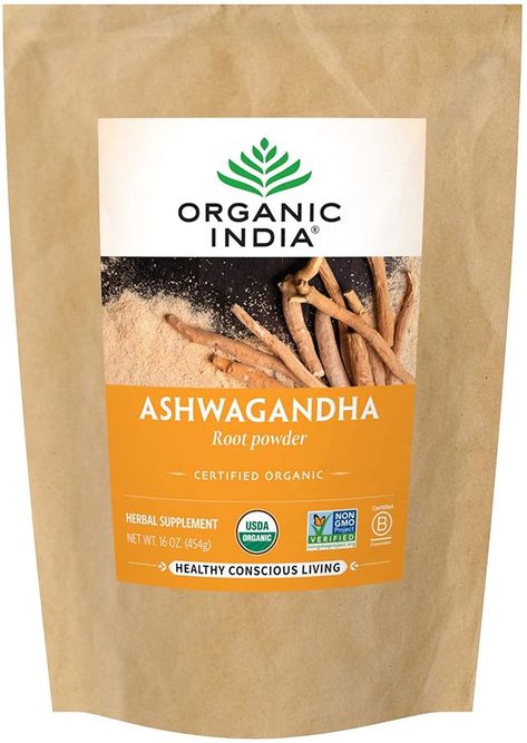 Organic India Ashwagandha Powder - Stress-Relief, Vegan, Gluten-Free, Kosher, USDA Certified Organic, Non-GMO, Uplift Mood, Supports Endurance, Herbal Supplement - 1 Lb Bag How To Use Ashwagandha, Benefits Of Ashwagandha Powder, When To Take Ashwagandha, Ashwagandha Supplement, Ashwagandha Powder, Ashwagandha Benefits, Ashagwanda Supplement, Withania Somnifera, Ashwagandha Root