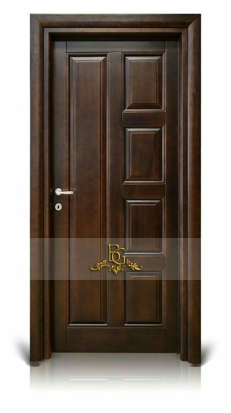 Wood Door Design, Panel Door Design, Pintu Interior, Wooden Door Entrance, Modern Wooden Doors, House Main Door Design, Single Door Design, Door Design Photos, Contemporary Front Doors