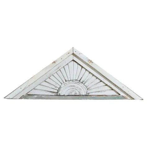 Antique Pediment - 1,320 For Sale on 1stDibs | antique door pediment, pediment for sale, french pediment Door Pediment, Wood Sunburst, Garden Elements, Antique Door, Building Facade, Covered Porch, Play House, Architectural Elements, Architecture Details