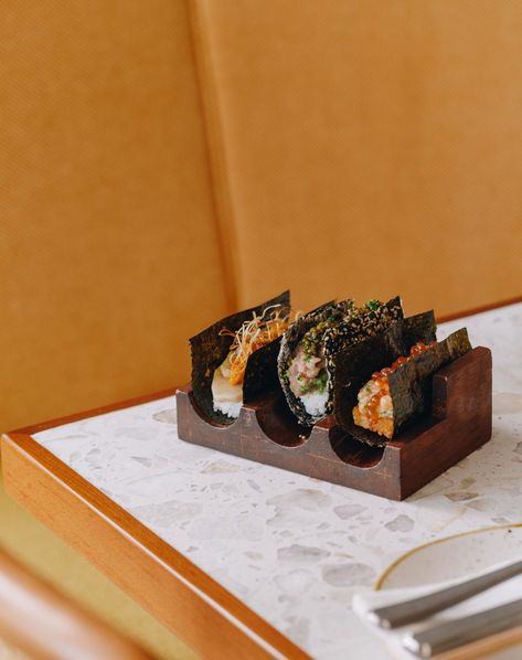 Canary Club on Instagram: “A three taco maki to your hearts desire! Tuna maki with notes of caviar, Wagyu beef with foie gras and hamachi. Lunch you say?…” Tuna Maki, Wagyu Beef, Hearts Desire, Instagram A, Tacos, Rings For Men, On Instagram, Instagram, Foie Gras