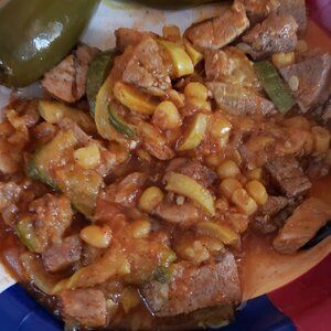 Calabacita con Puerco (Pork with Squash) Recipe | Allrecipes Mexican Calabacitas Recipe, Omnivore Recipes, Calabacitas Recipe, Ranch Chicken Casserole, Pork Chop Dinner, Squash Recipe, Mexican Foods, Pork Meat, Tex Mex Recipes