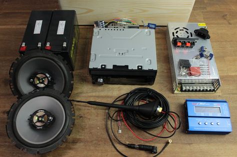 Car Stereo Diy, Bluetooth Speakers Diy, Diy Boombox, Box Radio, Diy Bluetooth Speaker, Amplifier Audio, Accessoires 4x4, Subwoofer Box Design, Tons Of Money