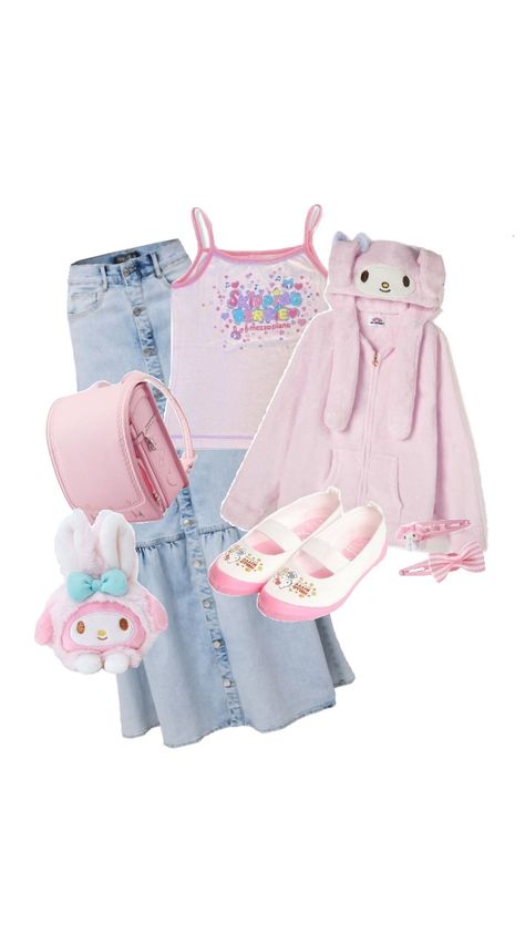 Cutecore hijabi outfit Cutecore Outfit Layout, Childcare Outfit, Cutecore Outfit, Cute Pink Outfits, Ocs Ideas, Kawaii Outfit Ideas, Kawaii Outfit, Hijabi Outfit, Outfit Layout