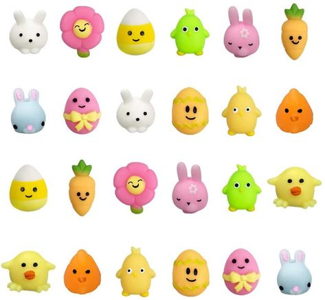 #easter #noncandy #eastereggfillers #squishytoys #Easterbasket Mochi Squishy, Valentine Party Favors, Egg Fillers, Easter Egg Fillers, Squishy Toys, Easter Baskets For Toddlers, Easter Basket Stuffers, Easter Toys, Easter Basket Fillers