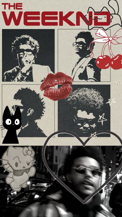 The Weekend Collage, The Weekend Wallpaper Aesthetic, Sza Collage Wallpaper, The Weeknd Background, The Weeknd Wallpaper Iphone, Weeknd Poster, Weekend Aesthetic, The Weeknd Albums, The Weeknd Songs