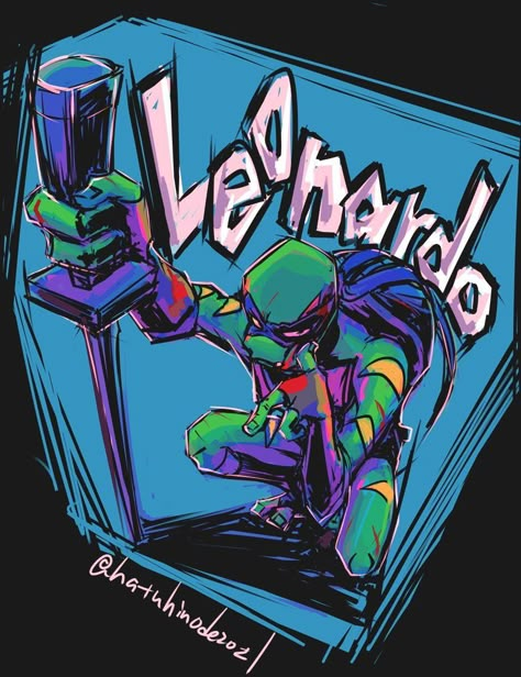 Rottmnt Phone Wallpaper, Rotmnt Wallpaper, Rottmnt Wallpaper, Leonardo Rottmnt, Rottmnt Art, Tmnt Wallpaper, Tmnt Fanart, Teenage Turtles, Tmnt Leo