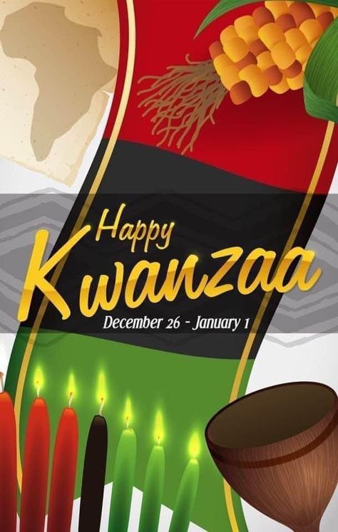 African American Inspiration, Kwanzaa Principles, New Year Wishes Quotes, Betty Boop Quotes, Happy Kwanzaa, Happy December, Holiday Images, Christmas Hanukkah, Christmas Gif