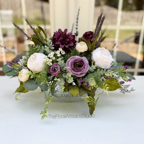 Small Purple Floral Arrangements, Foyer Floral Arrangements, Purple Fall Floral Arrangements, Flower Arrangements For January, Everyday Flower Arrangements, Beautiful Flower Arrangements Vintage, Center Piece Floral Arrangements, Floral Arrangements With Succulents, Purple Arrangements Floral Design