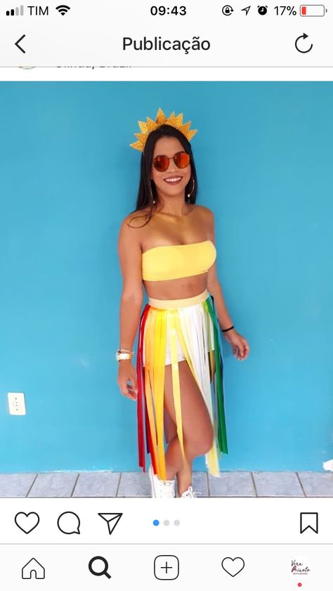 Outfits Carnavaleros, Costume Carnaval, Festival Inspiration, Sports Day, Tropical Party, Dance Party, Birthday Theme, Festival Outfits, Easy Hairstyles